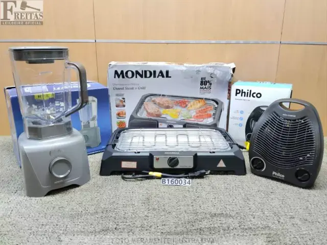 LOTE COM 01 AQUECEDOR PHILCO 2 EM 1 PAQ1100 3 NÍVEIS DE TEMPERATURA COR PRETO 110V 4031524253XBOBA