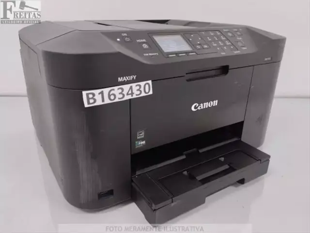 LOTE COM 01 IMPRESSORA CANON MAXIFY MB2010 BIVOLT 50/60HZ COM CARTUCHO / CABO ADSD19258