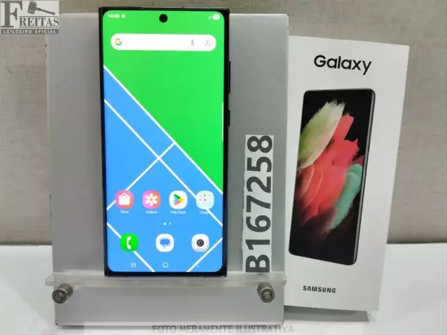 LOTE COM 01 SMARTPHONE SAMSUNG GALAXY S22 ULTRA SM-S908E 256GB 12GB RAM COM BATERIA RXCT30061MJ