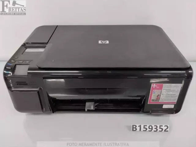 LOTE COM 01 IMPRESSORA HP PHOTOSMART C4480 ALL-IN-ONE COM FONTE / 2- CARTUCHOS SEM CABO BR971FD0H7…