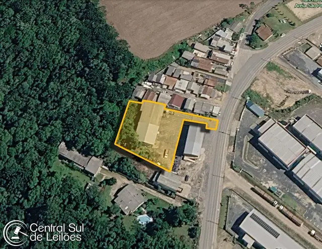 Terreno com área de 2.348,87m², com Galpão comercial, bairro São Pedro, no Município de Rio Negrinho/SC