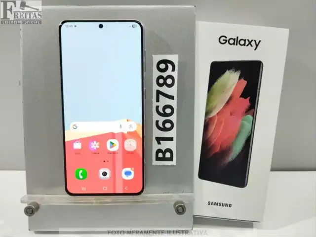 LOTE COM 01 SMARTPHONE SAMSUNG GALAXY S21 5G SM-G991B 128GB 8GB RAM COM BATERIA RXCRC01234J