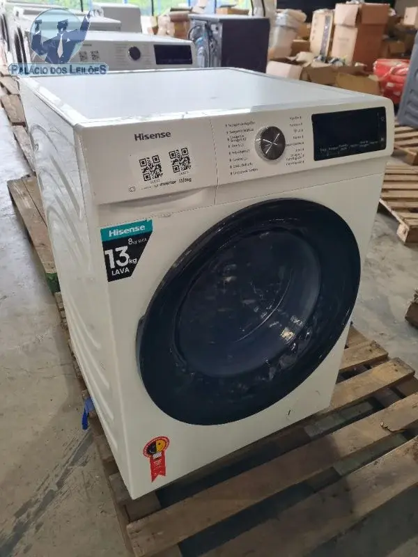 1 LAVA E SECA WASH/DRY 13/8KG HISENSE WD5Q1342BW BRANCO 220V