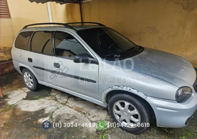 I/GM CORSA SUPER W; 2000/2001; PRATA; GASOLINA - FUNCIONANDO
