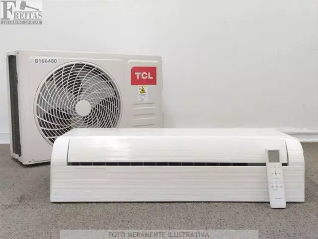 LOTE COM 01 AR CONDICIONADO SPLIT TCL INVERTER FRIO 12.000 BTUS (EVAPORADORA/CONDENSADORA…