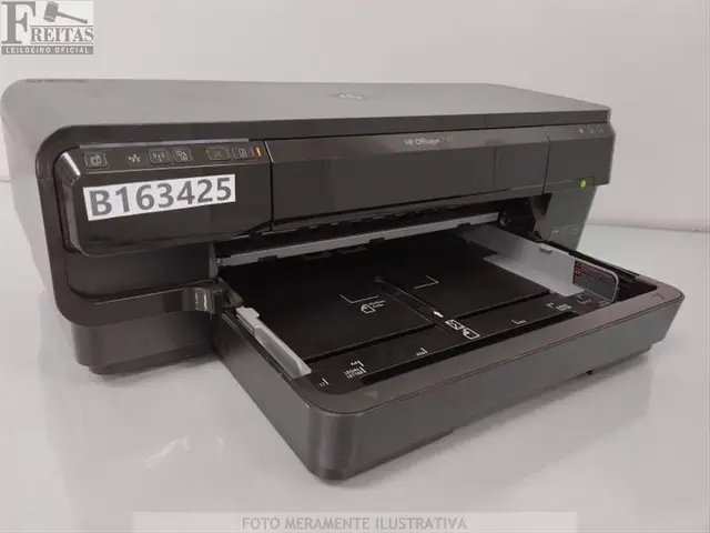 LOTE COM 01 IMPRESSORA HP OFFICEJET 7110 BIVOLT COM CARTUCHO / CABO / FONTE (FALTA PARTES)