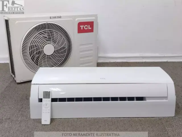 LOTE COM 01 AR CONDICIONADO SPLIT TCL FRIO 12.000 BTUS (EVAPORADORA/CONDENSADORA TAC-12CSA1 220V…