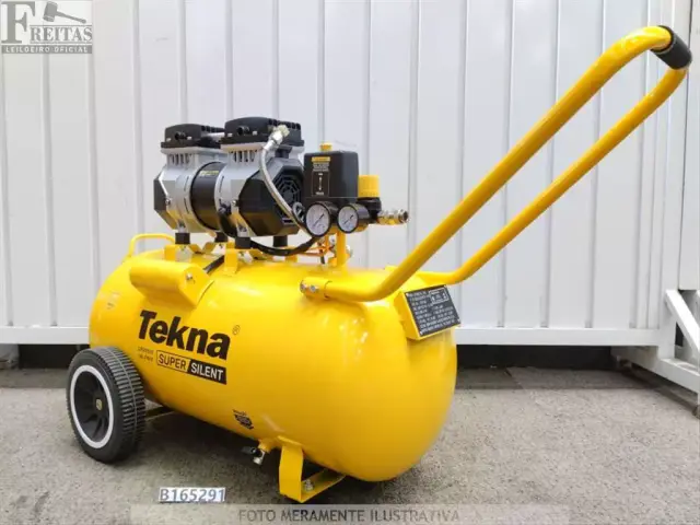 LOTE COM 01 COMPRESSOR DE AR TEKNA CPS7050-1 50L 127V 1,2HP OD300 SEM ACESSÓRIOS 07/24 1012015