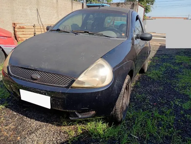 FORD/KA; 2003/2004; PRETA; GASOLINA - FUNCIONANDO