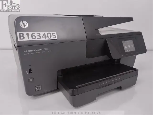LOTE COM 01 IMPRESSORA HP OFFICEJET PRO 6830 BIVOLT 50/60HZ COM CARTUCHO / CABO TH54Q6207R