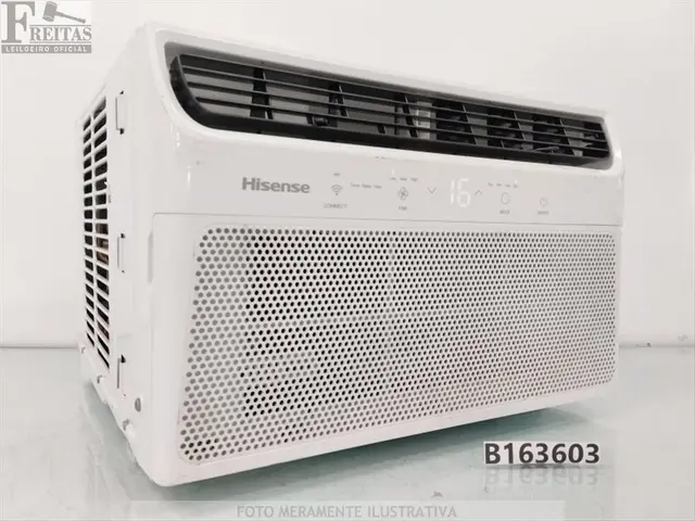 LOTE COM 01 AR-CONDICIONADO HISENSE TIPO JANELA AW-08CWBRVGU01 WI-FI CONNECT 8.500BTUS 127V 60HZ…