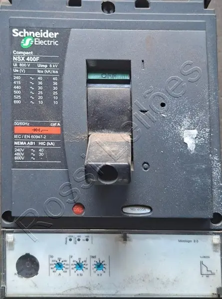 DISJUNTOR SCHNEIDER NSX 400F- NO ESTADO