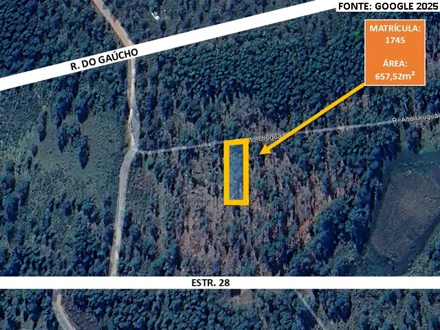 Terreno c/ 657,52m² - Lote 6 - Loteamento Rural Eldorado