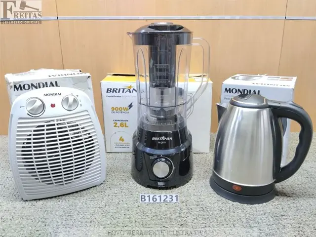 LOTE COM 01 AQUECEDOR DE AR A-08 3 EM 1 COM 2 NÍVEIS DE AQUECIMENTO E FUNÇÃO CIRCULAR COR CINZA…