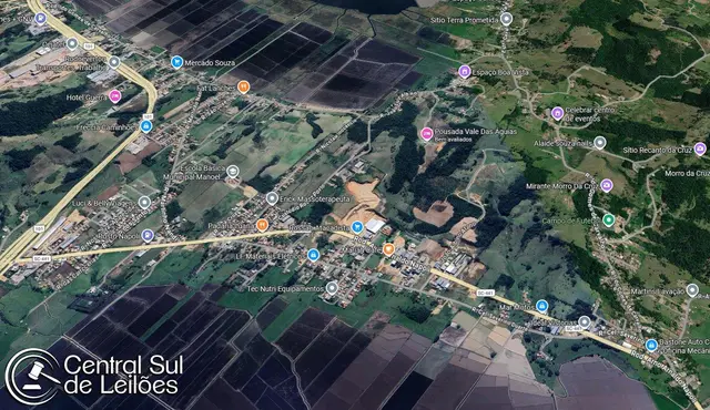 Terreno com área de 1.298,80m², no bairro Encruzo, no Município de Jaguaruna/SC