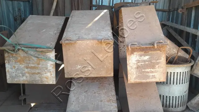 Formas metálicas de aço para sapatas de concreto- no estado