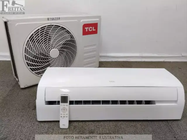 LOTE COM 01 AR CONDICIONADO SPLIT TCL FRIO 12.000 BTUS (EVAPORADORA/CONDENSADORA TAC-12CSA1 220V…