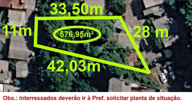 Terreno urbano c/ área de 576,95 m². Mat. 24.260.