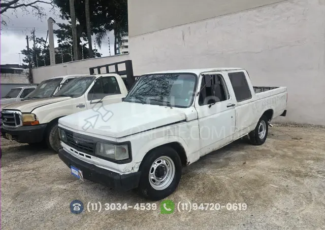 GM/CHEVROLET C1503 "D20"; 1986/1987; BRANCA; DIESEL; CABINE DUPLA - NÃO FUNCIONA