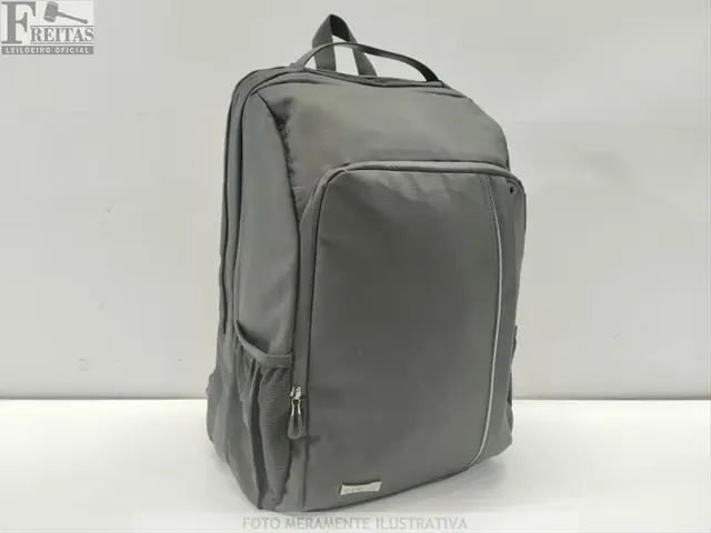 LOTE COM 01 MOCHILA SESTINI PRETO POLIÉSTER 0,29X0,45CM ORGANIZADOR INTERNO (NOTEBOOK) BOLSOS…
