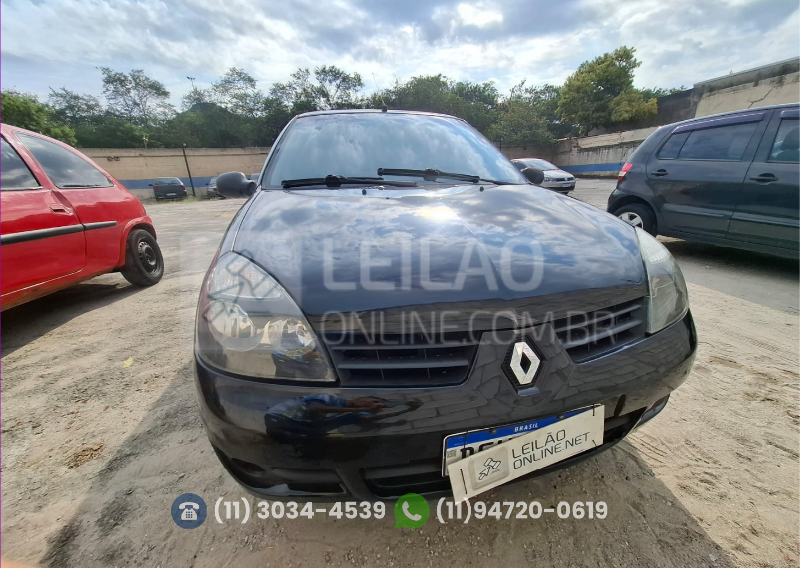 veja o vídeo!! I/RENAULT CLIO CAM1016VH; 2009/2010; PRETA; ALCO./GASOL. - FUNCIONANDO - IPVA 2026 OK