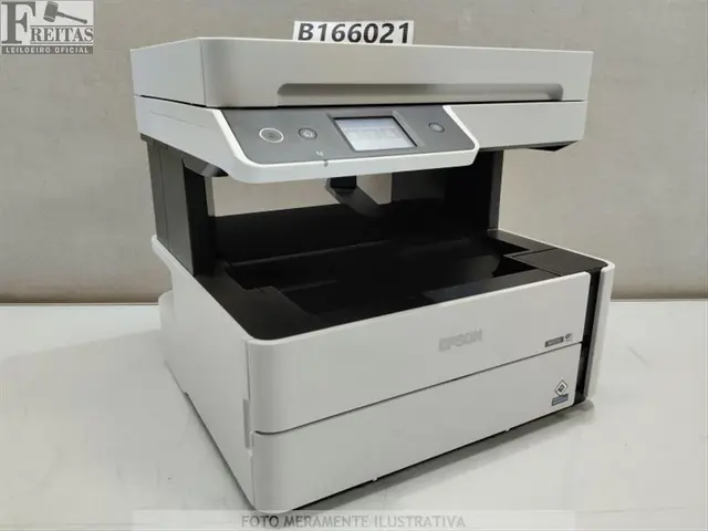 LOTE COM 01 IMPRESSORA EPSON ECOTANK M3170 J2614006 CARTUCHO RECARREGÁVEL BIVOLT 50/60HZ ACOMPANHA…