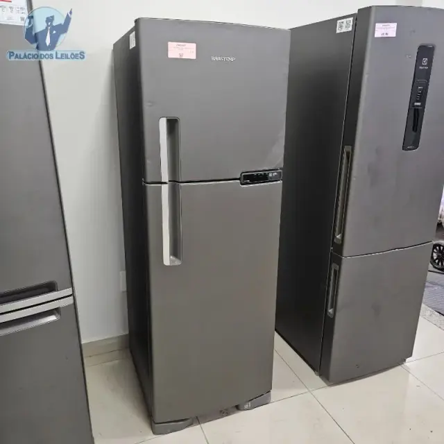 1 REFRIGERADOR BRASTEMP FF BRM44HK 2P 375L PLAT 110V