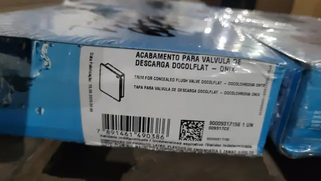 4 UN - ACABAMENTO PARA VÁLVULA DE DESCARGA DOCOL FLAT ÔNIX