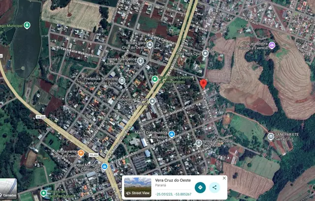 TERRENO COM 442 M2 EM VERA CRUZ DO OESTE PR ( JARDIM AMERICA
