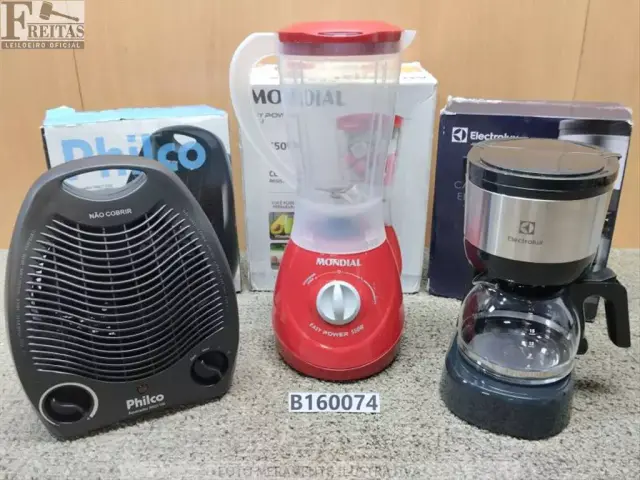 LOTE COM 01 AQUECEDOR PHILCO 2 EM 1 PAQ1100 3 NÍVEIS DE TEMPERATURA PRETO 000V