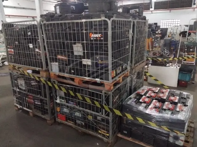 APROXIMADAMENTE 9.700 KG DE BATERIAS AUTOMOTIVAS