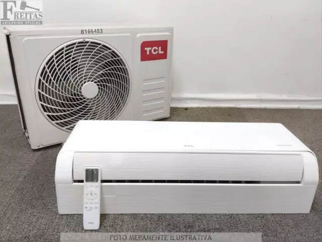 LOTE COM 01 AR CONDICIONADO SPLIT TCL INVERTER FRIO 12.000 BTUS (EVAPORADORA/CONDENSADORA…
