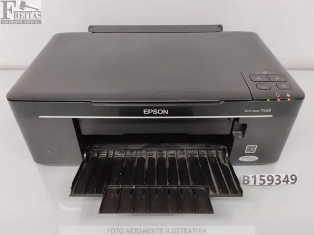 LOTE COM 01 IMPRESSORA EPSON STYLUS TX125 BIVOLT 60HZ COM CABO / 4- CARTUCHOS MDGZ240358