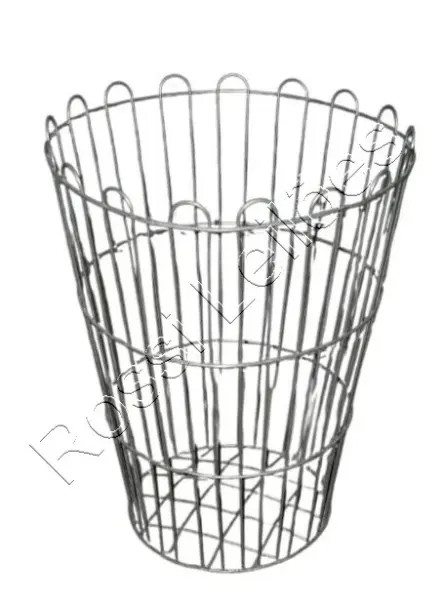 10 PÇS. CESTO DE LIXO ARAMADO - FERRO GALVANIZADO