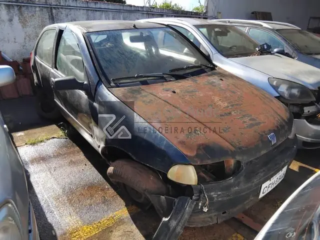 FIAT PALIO ED - 1996/1997 (AZUL) - SUCATAS INSERVÍVEIS