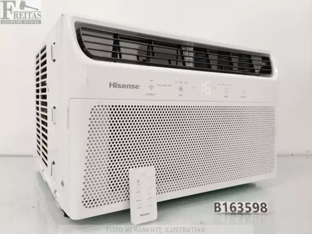 LOTE COM 01 AR-CONDICIONADO HISENSE TIPO JANELA AW-08CWBRVGU01 WI-FI CONNECT 8.500BTUS 127V 60HZ…