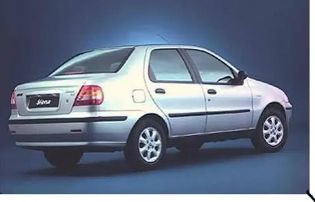FIAT SIENA ELX, ANO E MODELO 2001, placas JFJ7G52.