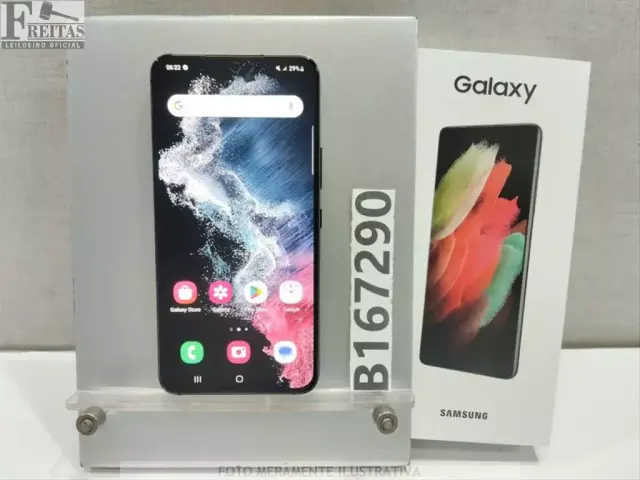 LOTE COM 01 SMARTPHONE SAMSUNG GALAXY S22 SM-S901E 256GB 8GB RAM COM BATERIA RQCTA05H7GZ