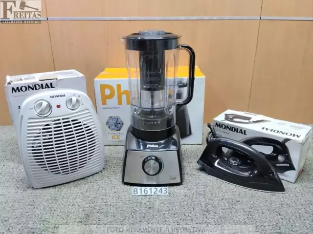 LOTE COM 01 LIQUIDIFICADOR PLQ1411P 4 VELOCIDADES 2,7L 1150W PHILCO COR PRETO 110V *JB90C