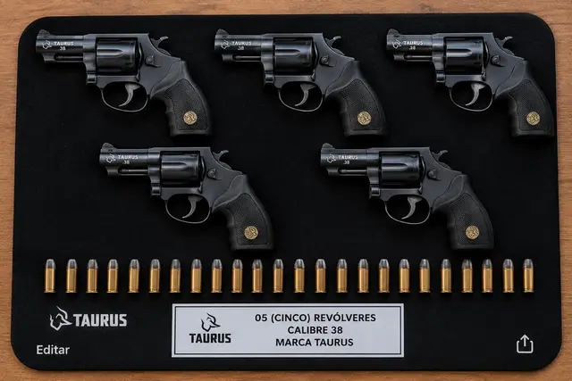 REVÓLVERES TAURUS CALIBRE.38