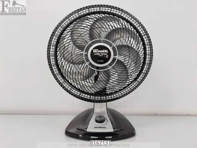 LOTE COM 01 VENTILADOR DE MESA MONDIAL VTX-40-8P 40CM 8 HÉLICES 140W 127V 60HZ SEM PINO OSCILANTE…