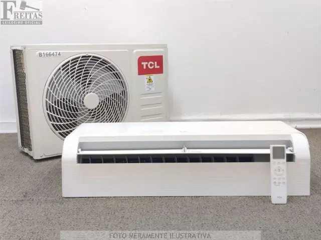 LOTE COM 01 AR CONDICIONADO SPLIT TCL INVERTER FRIO 12.000 BTUS (EVAPORADORA/CONDENSADORA…