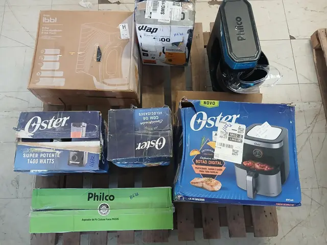 AIRFRYER OSTER + LAVADORA WAP + BATEDEIRA PHILCO + PURIFICADOR IBBL + ASPIRADOR + LIQUIDIFICADORES