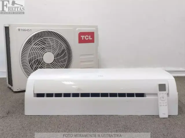LOTE COM 01 AR CONDICIONADO SPLIT TCL FRIO 12.000 BTUS (EVAPORADORA/CONDENSADORA TAC-12CSA1 220V…