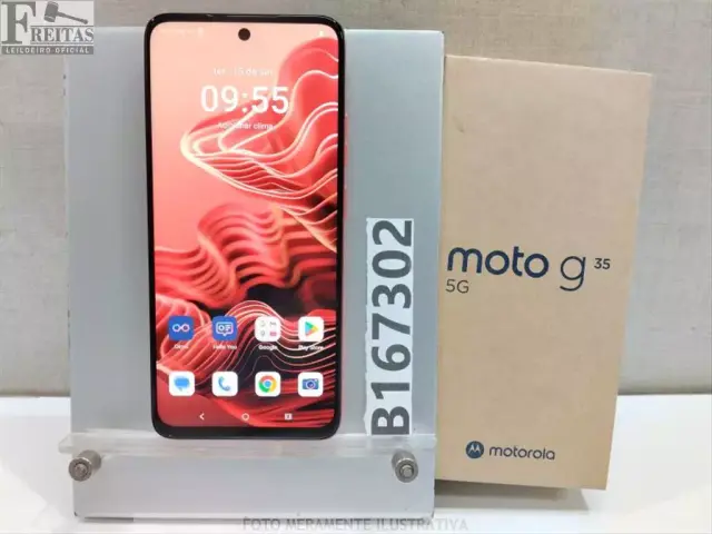 LOTE COM 01 SMARTPHONE MOTOROLA MOTO G35 5G XT2433-2 256GB 4GB RAM COM BATERIA ZF525FT692