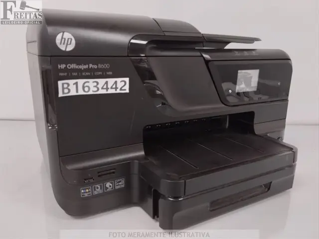 LOTE COM 01 IMPRESSORA HP OFFICEJET PRO 8600 BIVOLT 50/60HZ COM CARTUCHO / CABO CN33KWHXK/CND33JG1PM