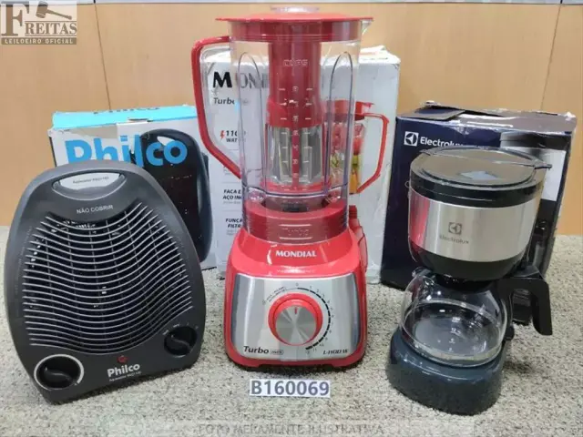 LOTE COM 01 AQUECEDOR PHILCO 2 EM 1 PAQ1100 3 NÍVEIS DE TEMPERATURA COR PRETO 110V