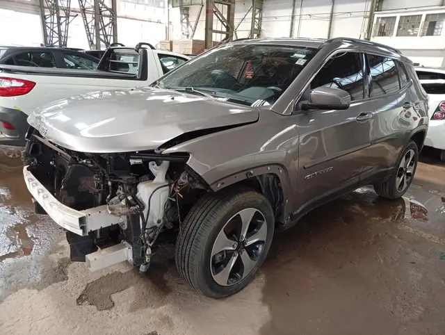 JEEP COMPASS LONGITUDE F 2017 2018 CINZA - SINISTRADO-PEQUENA MONTA
