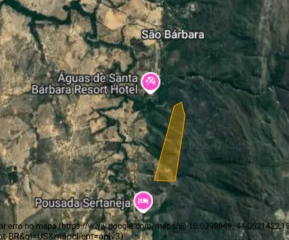 ÁREA DE 60,5799 HA | DENOMINADO FAZENDA SANTA BÁRBARA | AUGUSTO DE LIMA/MG