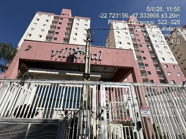Apartamento - Área privativa: 58,19 m², Com 2 qt(s) - Localizado(a): RUA DO FLAMENGO, N. 311, Apto. 121, BL E BOX 191 - AMERICANA/SP - CEP: 13471255